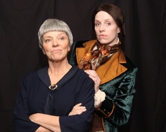 Anne McEvoy as Gertrude Stein and Jen Justice as George Sand in G.S. Photo credit: Antonio Feo