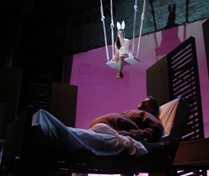 Up top: Faye Hargate as Joanne; Below: Kevin Charnas as John Doe